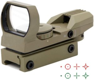 Ohuhu Red Green Dot Gun Sight Scope Reflex Sight with 4 Reticles (OH-RG-SC)